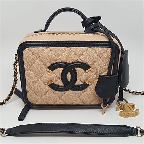 chanel beige and black bag|chanel bag small price.